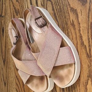 Anthropologie KMB Platform Sandals Size 38